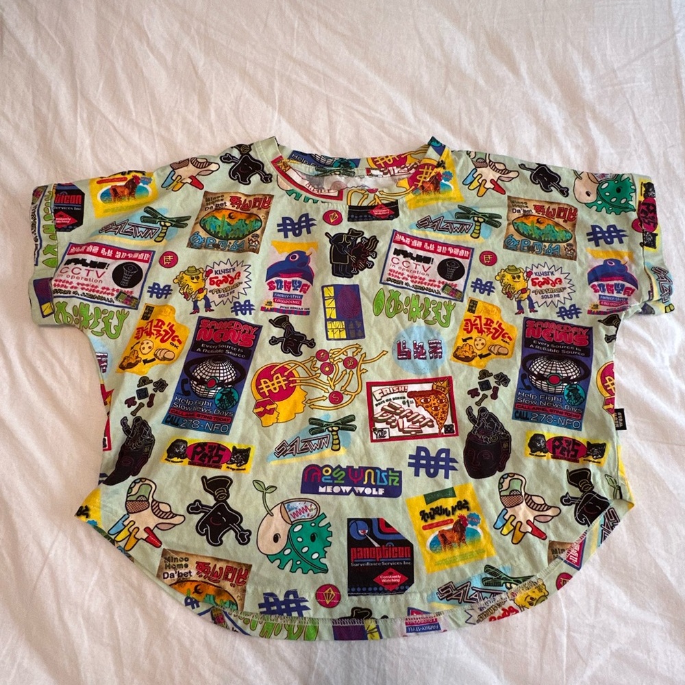 C Street All Over Print Crop Top